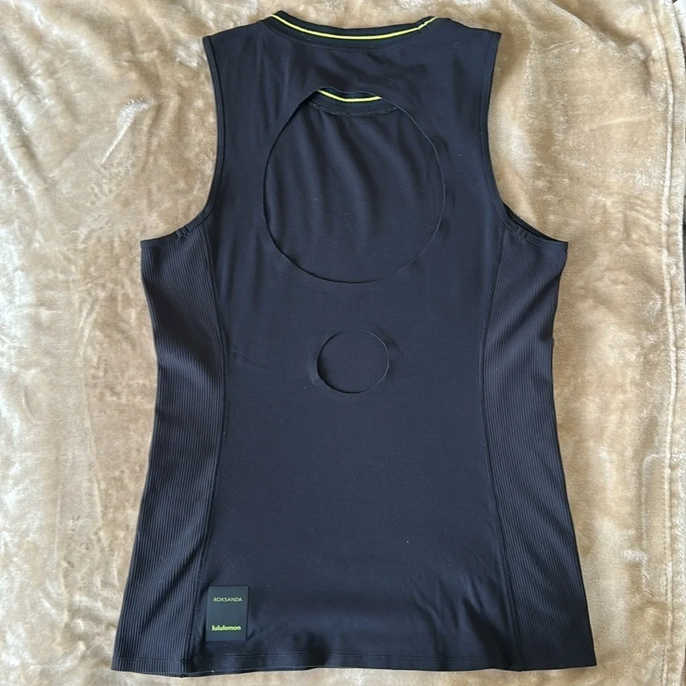 Lululemon Inner Expanse Tank * x Roksanda Black Sleeveless Top
